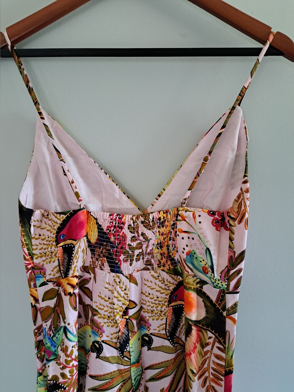 Farm Rio Into The Jungle Ruffled Minidress. - Picture 11 of 14